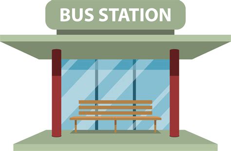 bus stop clipart|bus stop seating stock photo.